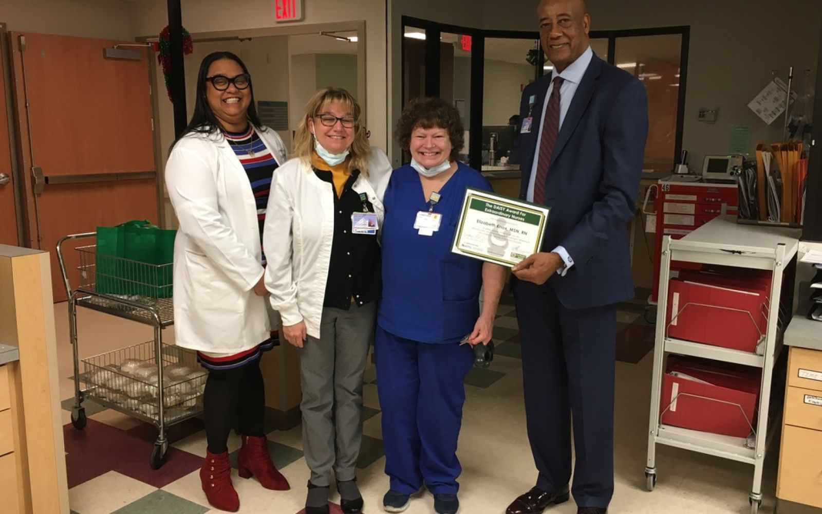 Elizabeth Knox, RN of Nashville General Hospital was recently honored with The DAISY Award® For Extraordinary Nurses.