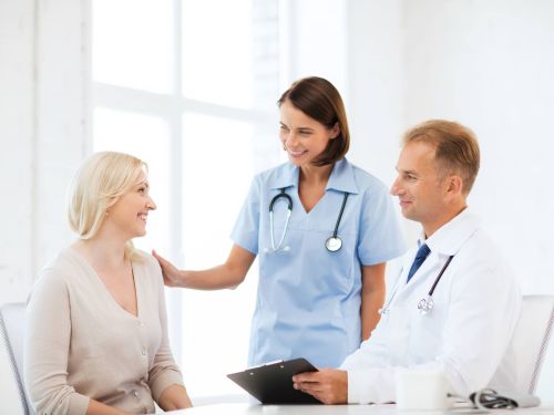 Doctor and Nurse with patient