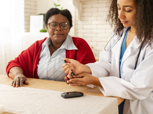 woman getting insulin injection