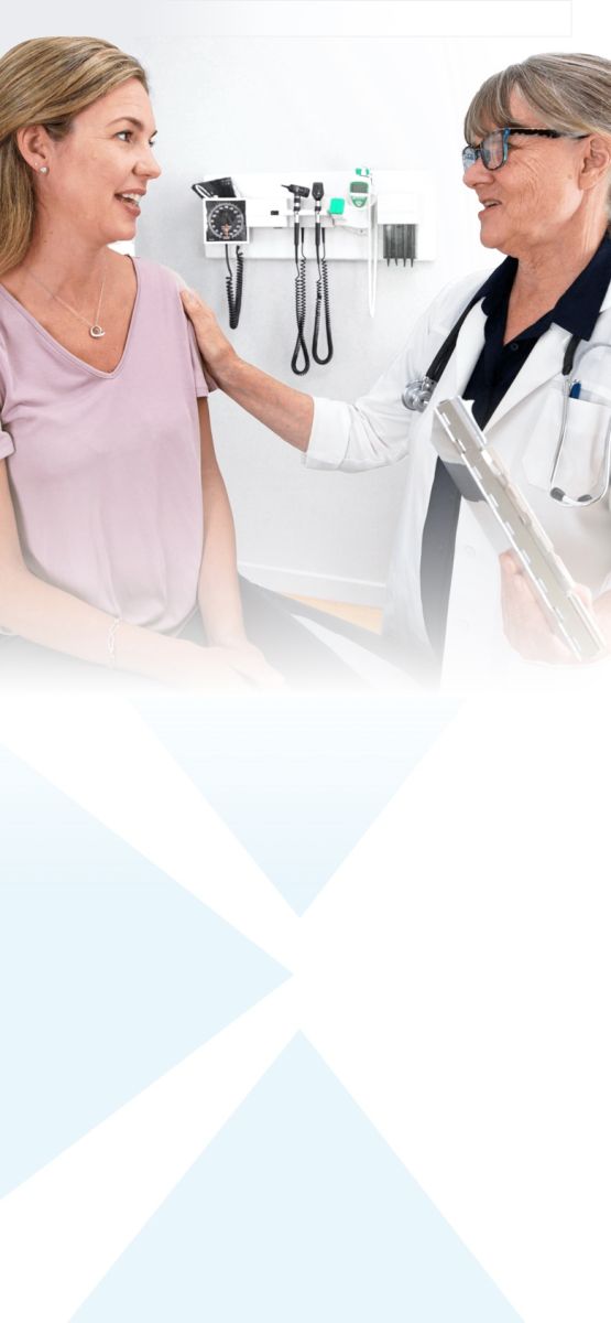 image of a doctor and patient