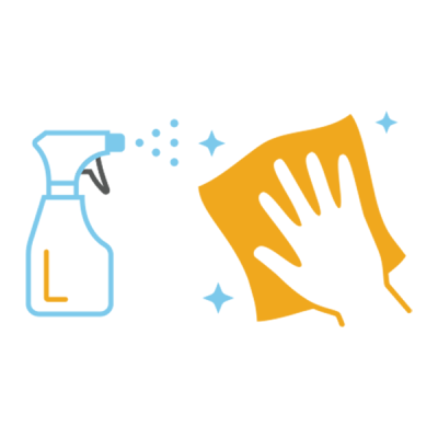 Sanitize exam rooms