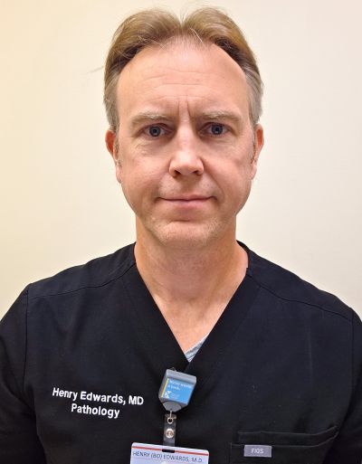 board-certified pathologist