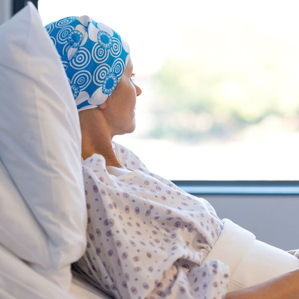 cancer patient recovering in hospital