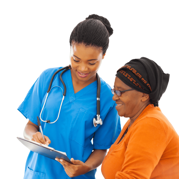 image of a doctor explaining to a patient