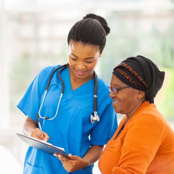 Doctor and patient discussion