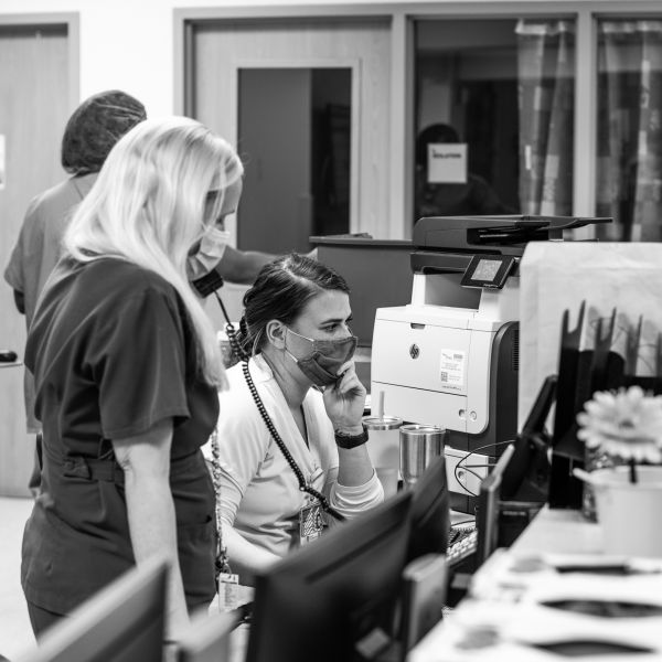 nurses on phone