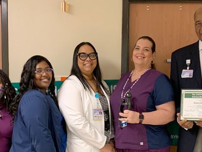 Robin Eason, RN of Nashville General Hospital was recently honored with The DAISY Award® For Extraordinary Nurses